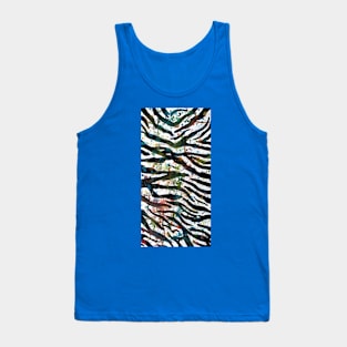 Zebra Paint Splatter Tank Top